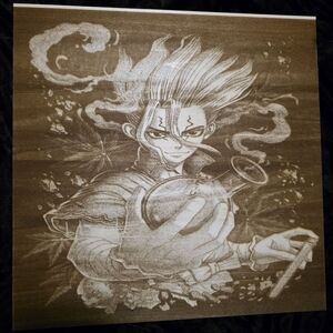 Dr Stone Laser Engraving Art Print